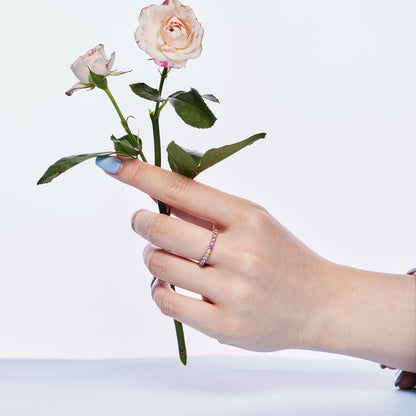 [LUCKY LOVE]Dazzling Resplendent Round Cut Party Ring
