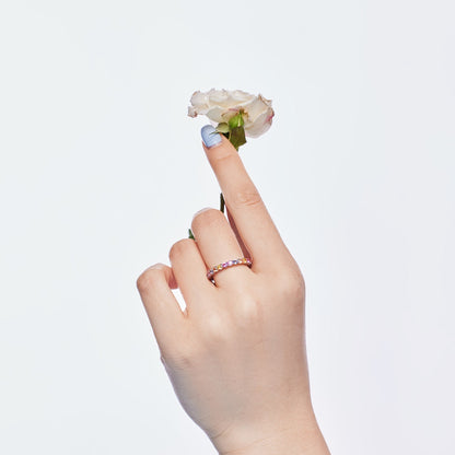 [LUCKY LOVE]Dazzling Resplendent Round Cut Party Ring
