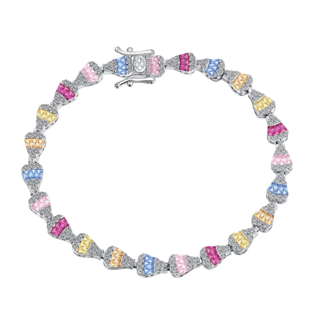[LUCKY LOVE]Radiant Water Drop Shape Daily Bracelet