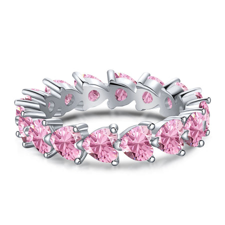 [LUCKY LOVE]0.25 Carat Radiant Romance Heart Cut Lover Ring