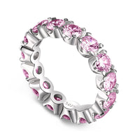 [LUCKY LOVE]Eternity Round Cut Tennis Ring