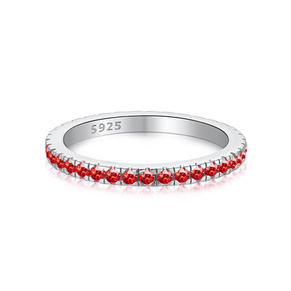 [LUCKY LOVE]Delicate Sparkling Round Cut Daily Ring