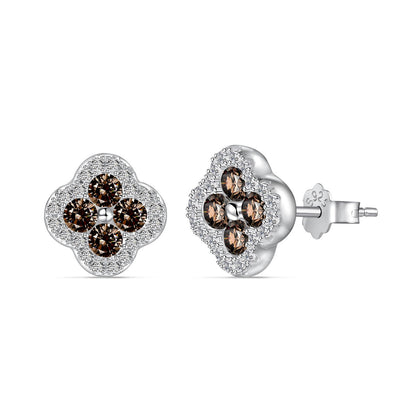 [LUCKY LOVE]Four-Leaf Clover Flower Shaped Earrings