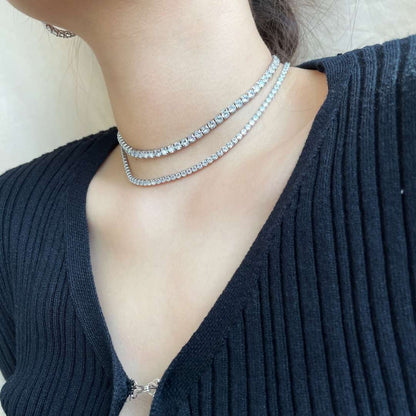 [LUCKY LOVE]Elegant Tennis Chain Necklace