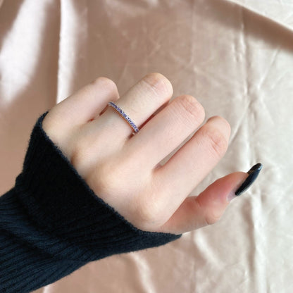 [LUCKY LOVE]Delicate Sparkling Round Cut Daily Ring