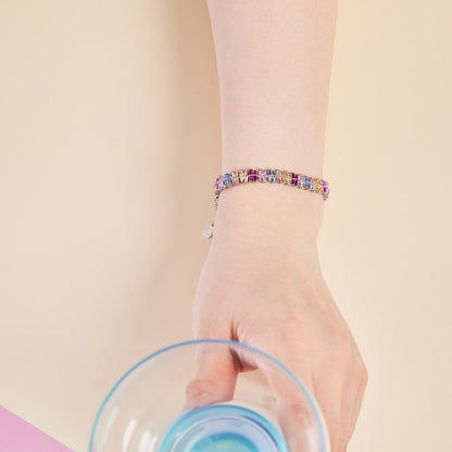 [LUCKY LOVE]Sparkling Exquisite Multi Cut Party Bracelet