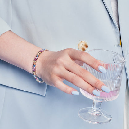 [LUCKY LOVE]Sparkling Exquisite Multi Cut Party Bracelet