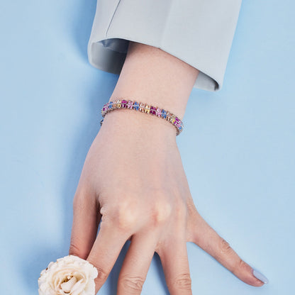 [LUCKY LOVE]Sparkling Exquisite Multi Cut Party Bracelet