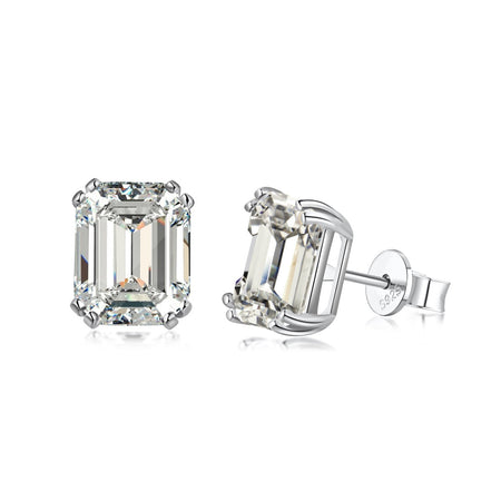 [LUCKY LOVE]Dazzling Square Shape Earrings
