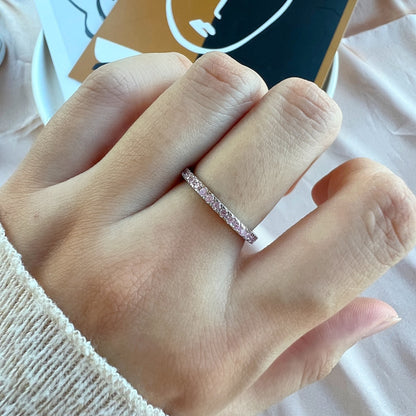 [LUCKY LOVE]Delicate Sparkling Round Cut Daily Ring