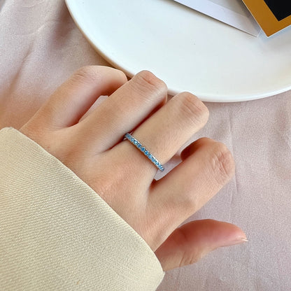 [LUCKY LOVE]Delicate Sparkling Round Cut Daily Ring