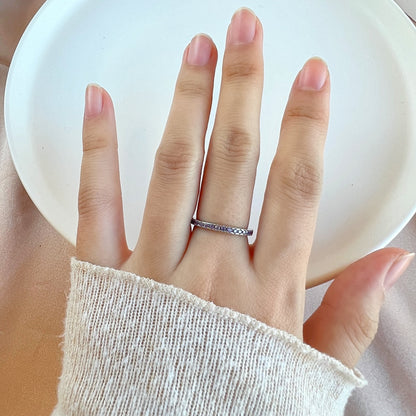 [LUCKY LOVE]Delicate Sparkling Round Cut Daily Ring