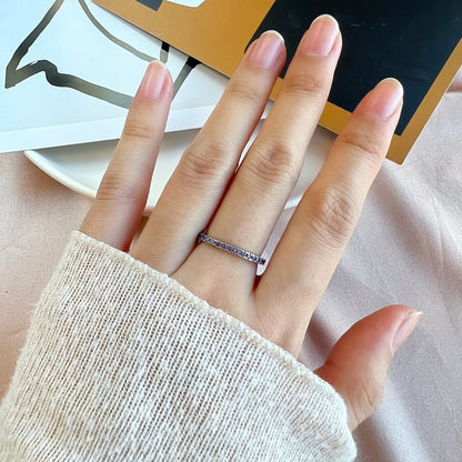 [LUCKY LOVE]Delicate Sparkling Round Cut Daily Ring
