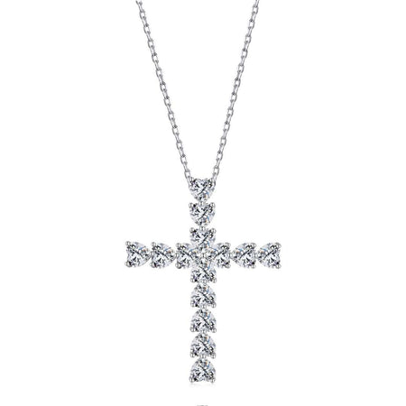 [LUCKY LOVE]Radiant Cross Shape Necklace