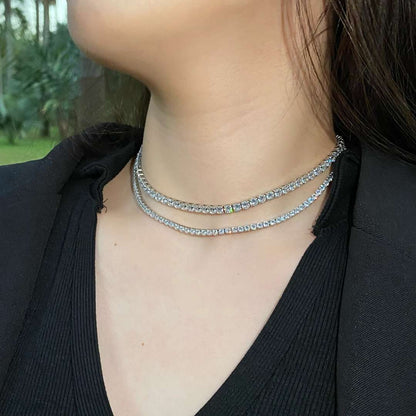 [LUCKY LOVE]Elegant Tennis Chain Necklace