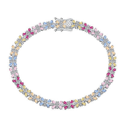 [LUCKY LOVE]Radiant Colorful Emerald Cut Party Bracelet