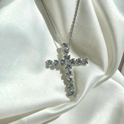 [LUCKY LOVE]Radiant Cross Shape Necklace