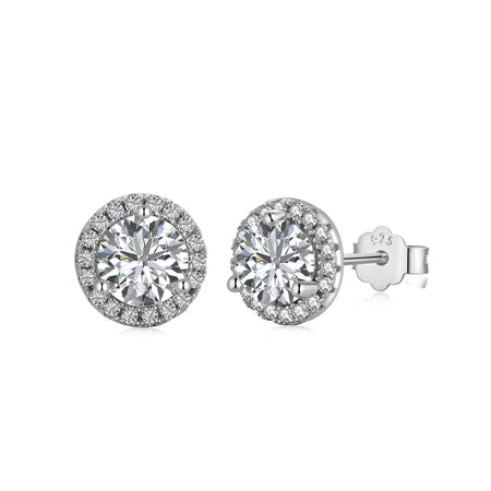 [LUCKY LOVE]Classic Princess Round Shape Earrings