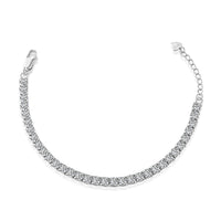 [LUCKY LOVE]Sparkling Radiant Princess Cut Tennis Bracelet
