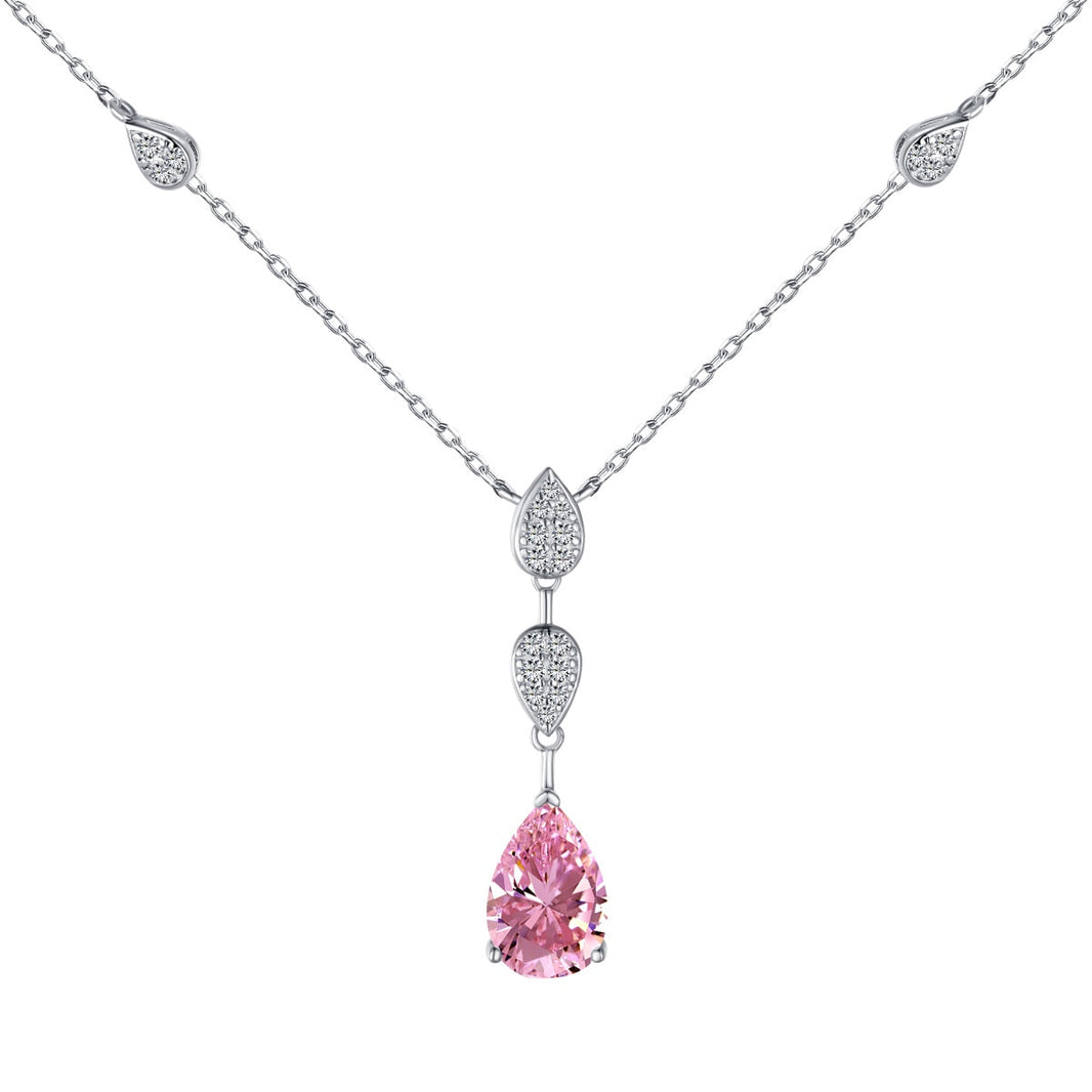 [LUCKY LOVE]Dazzling Pear Cut Necklace