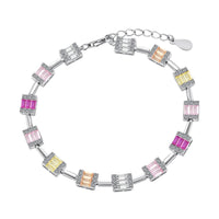 [LUCKY LOVE]Dainty Charming Emerald Cut Daily Bracelet