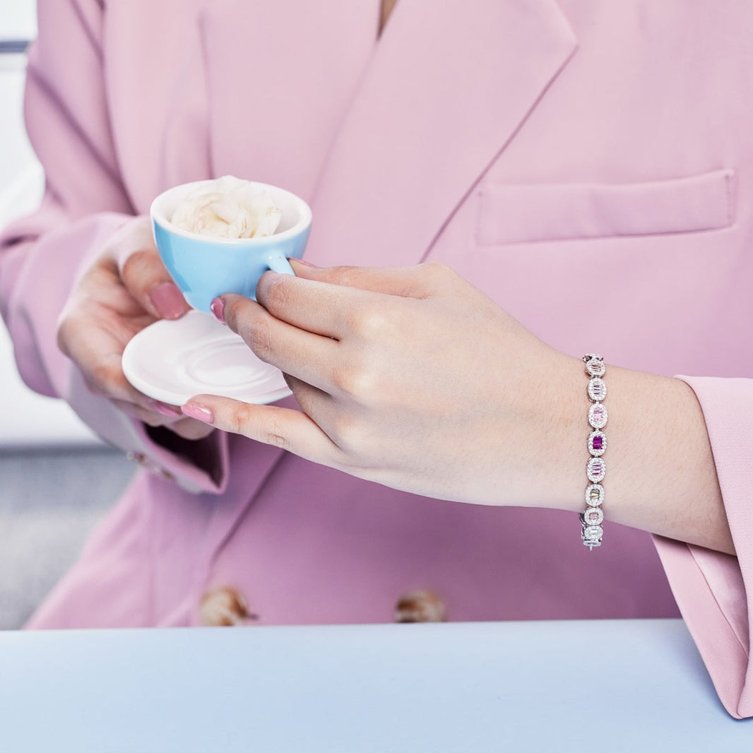 [LUCKY LOVE]Exquisite Ornate Emerald Cut Daily Bracelet
