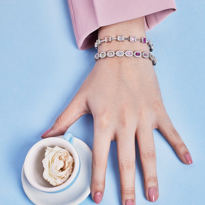 [LUCKY LOVE]Exquisite Ornate Emerald Cut Daily Bracelet