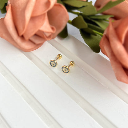 [LUCKY LOVE]Devil's Eye Ear Bone Nail Earrings