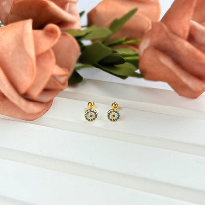 [LUCKY LOVE]Devil's Eye Ear Bone Nail Earrings