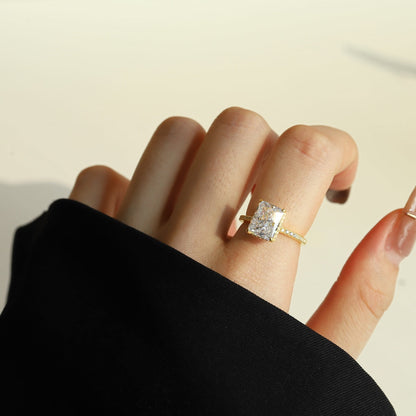 [LUCKY LOVE]4.0 Carat Luxurious Engagement Ring