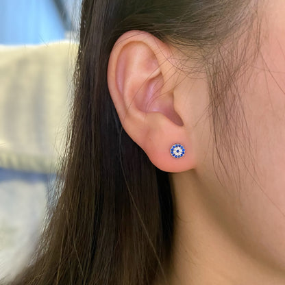 [LUCKY LOVE]Devil's Eye Ear Bone Nail Earrings