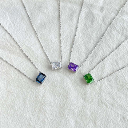 [LUCKY LOVE]Luxurious Square Shape Colorful Necalack
