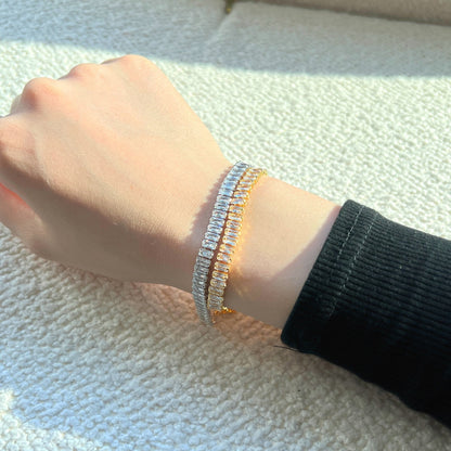 [LUCKY LOVE]Exquisite Emerald Cut Daily Bracelet