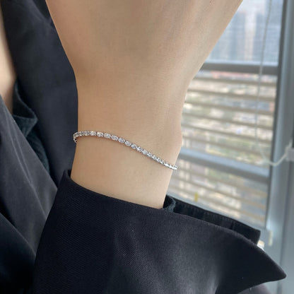 [LUCKY LOVE]Elegant Emerald Cut Daily Bracelet