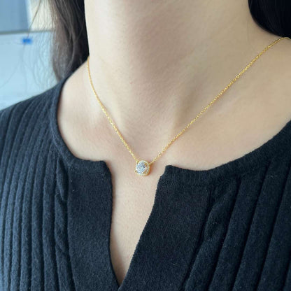 [LUCKY LOVE]Luxurious Round Cut Necklace
