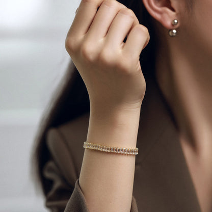 [LUCKY LOVE]Exquisite Emerald Cut Daily Bracelet