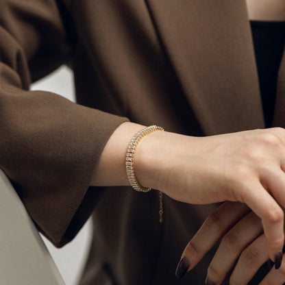 [LUCKY LOVE]Exquisite Emerald Cut Daily Bracelet