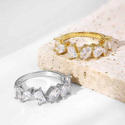 [LUCKY LOVE]Delicate Multi Cut Ring