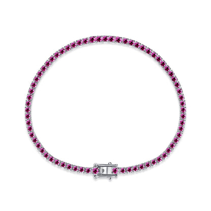 [LUCKY LOVE]Dazzling Colorful Round Cut Daily Bracelet