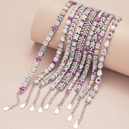 [LUCKY LOVE]Dainty Radiant Emerald Cut Daily Bracelet