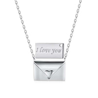 [LUCKY LOVE]Envelope Heart Shape Mother's Day Necklace