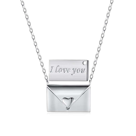 [LUCKY LOVE]Envelope Heart Shape Mother's Day Necklace