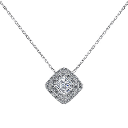 [LUCKY LOVE]Sparkling Asscher Cut Necklace