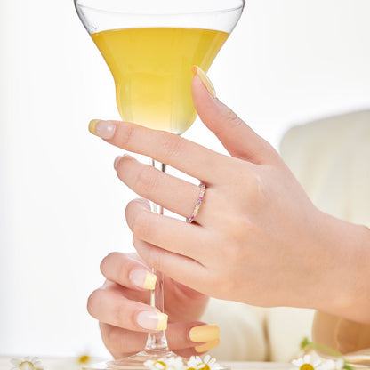 [LUCKY LOVE]Elegant Vivid Round Cut Daily Ring