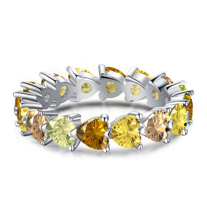 [LUCKY LOVE]0.25 Carat Radiant Romance Heart Cut Lover Ring