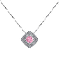 [LUCKY LOVE]Sparkling Asscher Cut Necklace