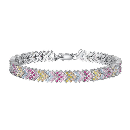 [LUCKY LOVE]Ornate Sparkling Round Cut Party Bracelet