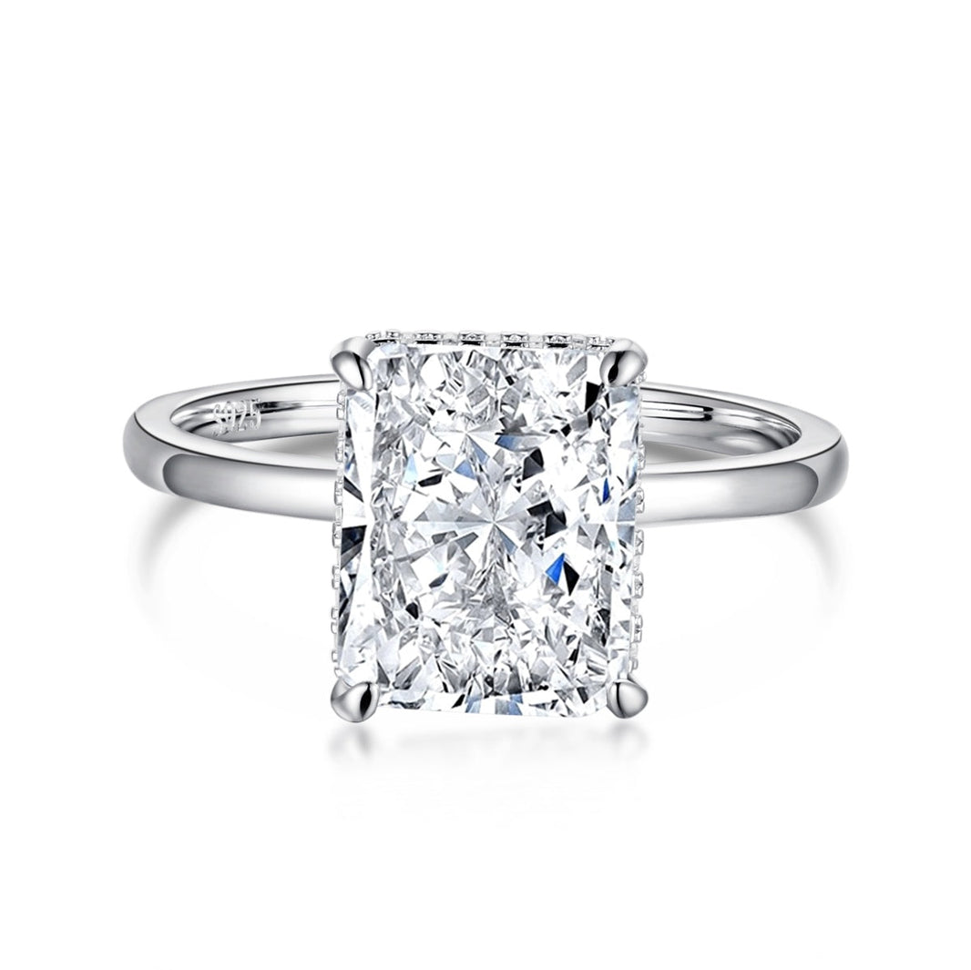 [LUCKY LOVE]4.0 Carat Ornate Enchanting Radiand Cut Banquet Ring