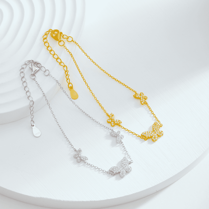 [LUCKY LOVE]Delicate Butterfly Pendant Bracelet