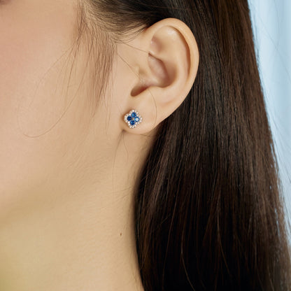 [LUCKY LOVE]Four-Leaf Clover Flower Shaped Earrings